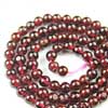 Natural Red Rhodolite Garnet Smooth Round Ball Beads Strand 10 Strands, 14 Inches and Size from 4mm Approx 